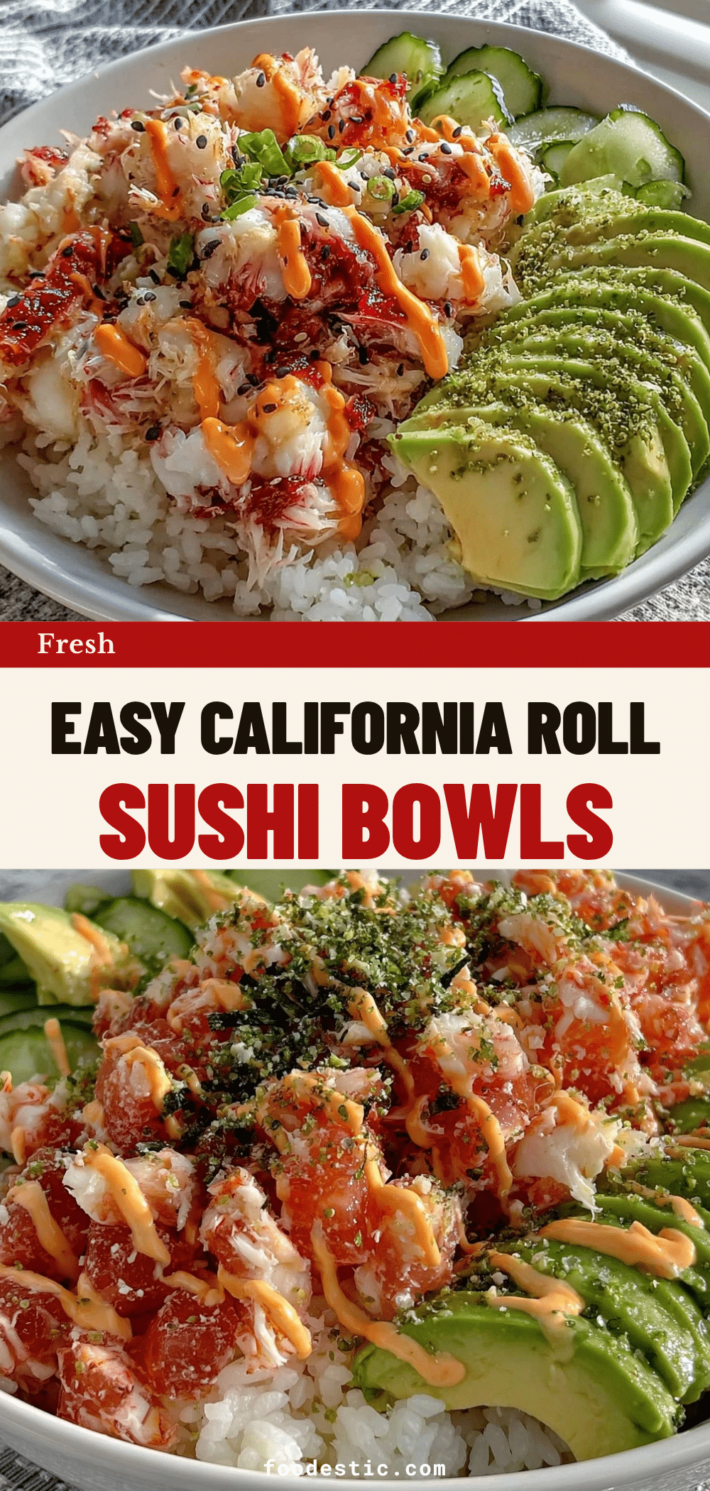 California Roll Sushi Bowls recipe