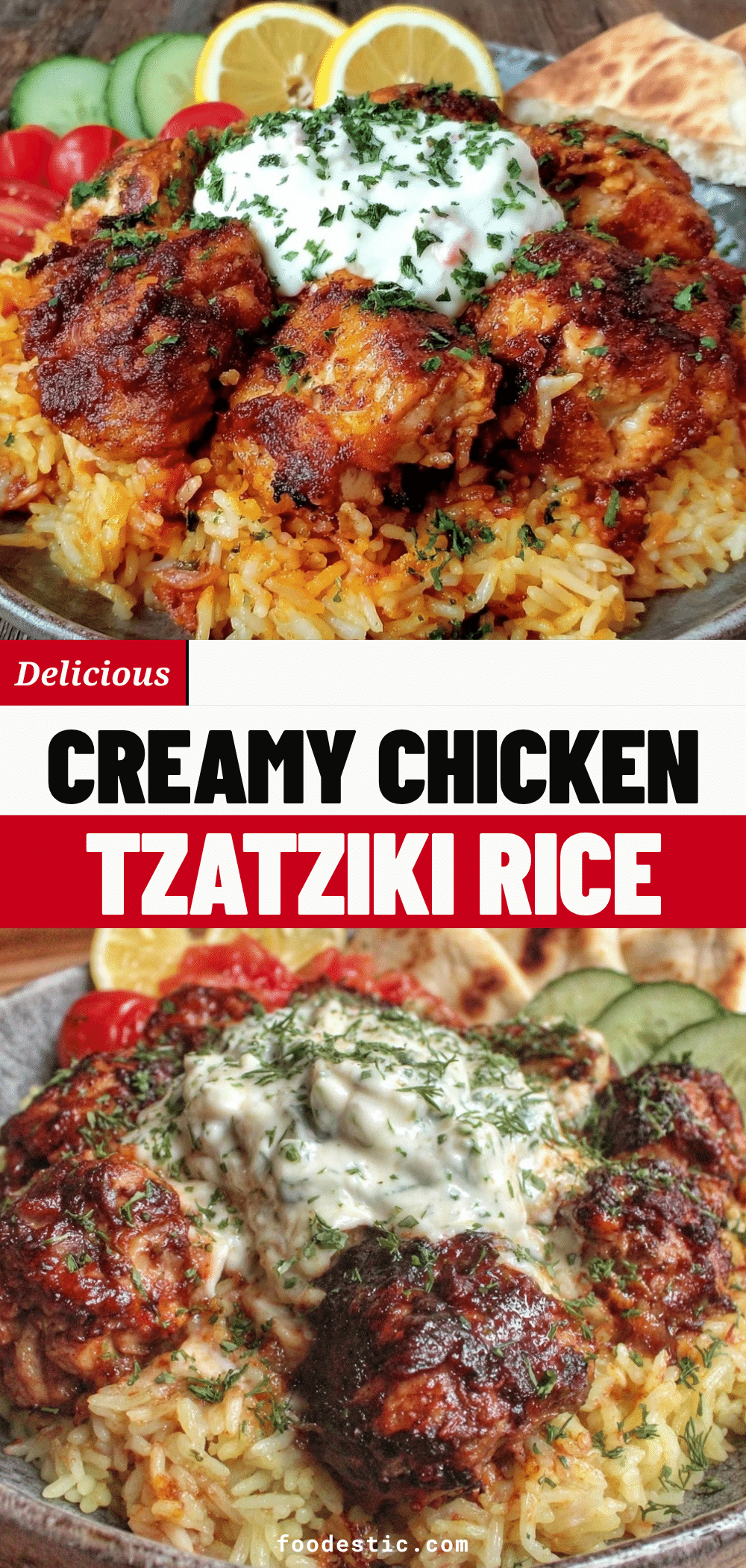 chicken tzatziki rice bowl recipe