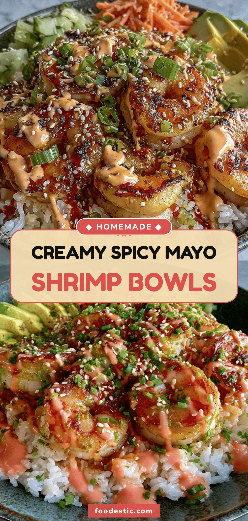 creamy spicy shrimp rice bowls recipe