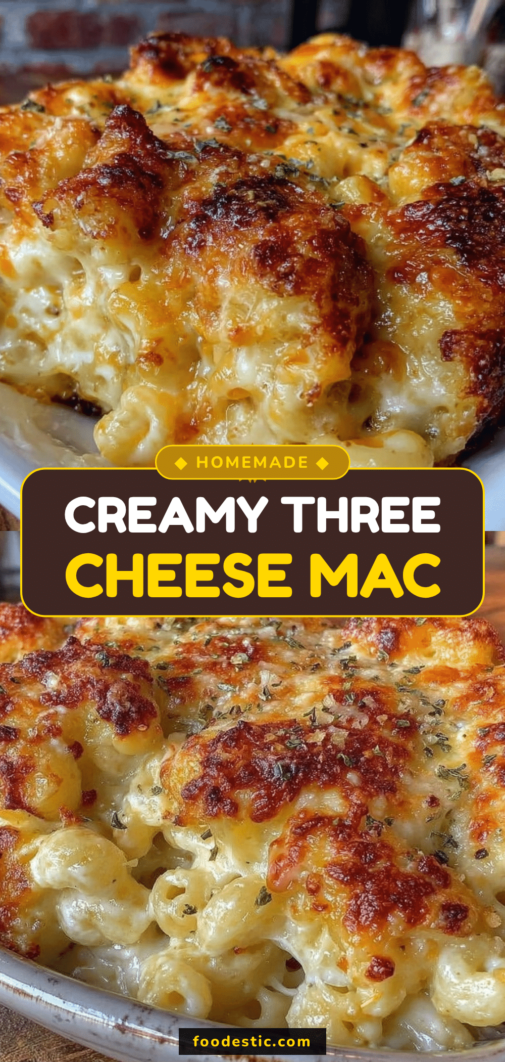 creamy three-cheese mac and cheese recipe