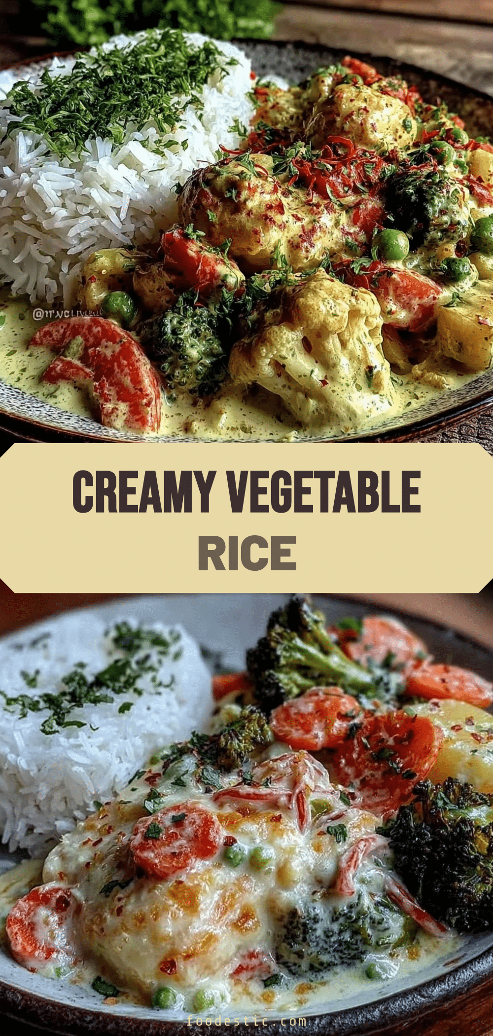 creamy vegetable rice recipe