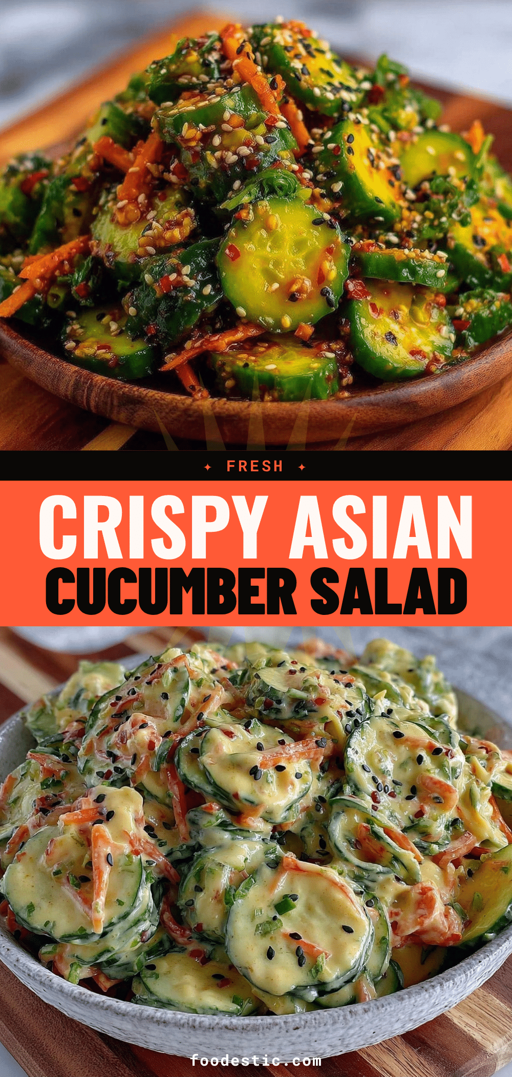 crispy Asian cucumber salad recipe