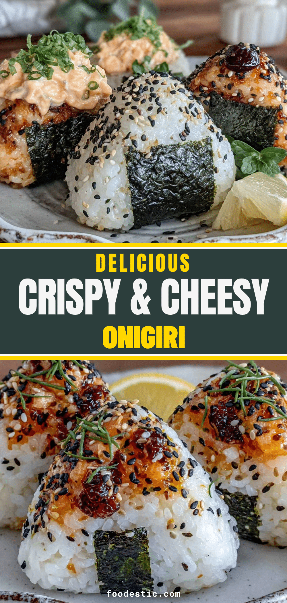 crispy cheesy onigiri recipe