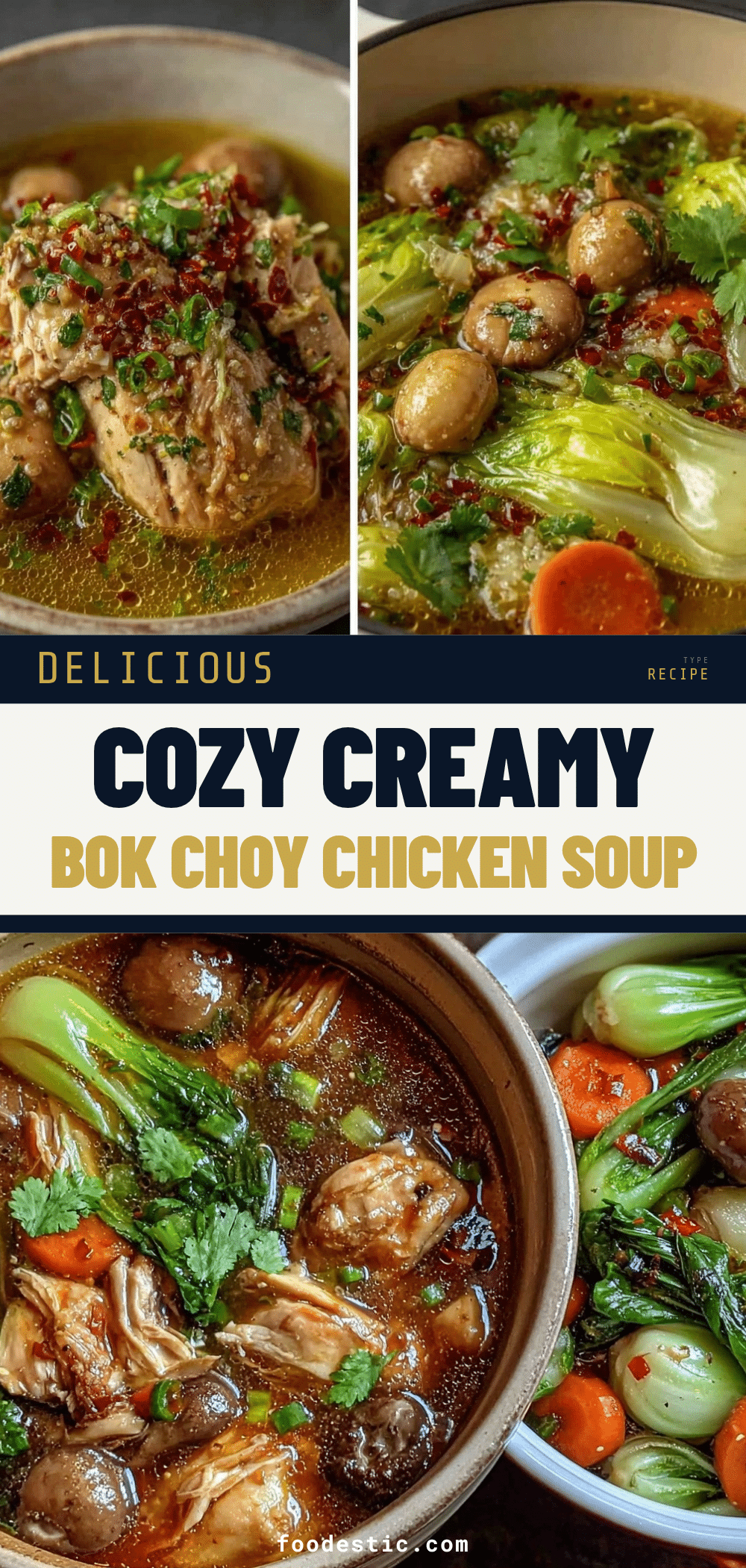easy bok choy chicken soup recipe