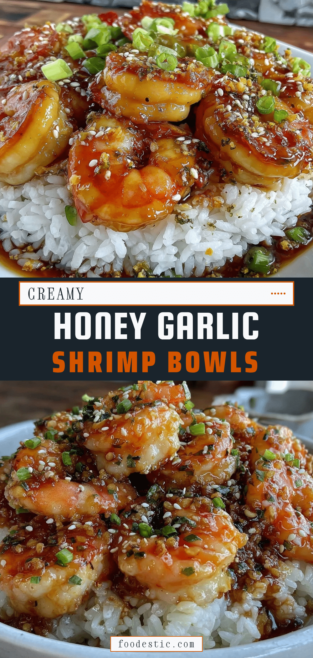 easy honey garlic shrimp bowls recipe