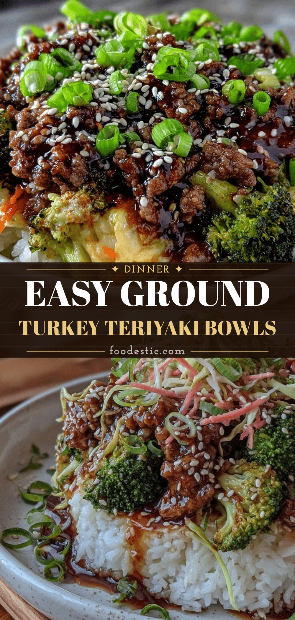 ground turkey teriyaki bowls recipe