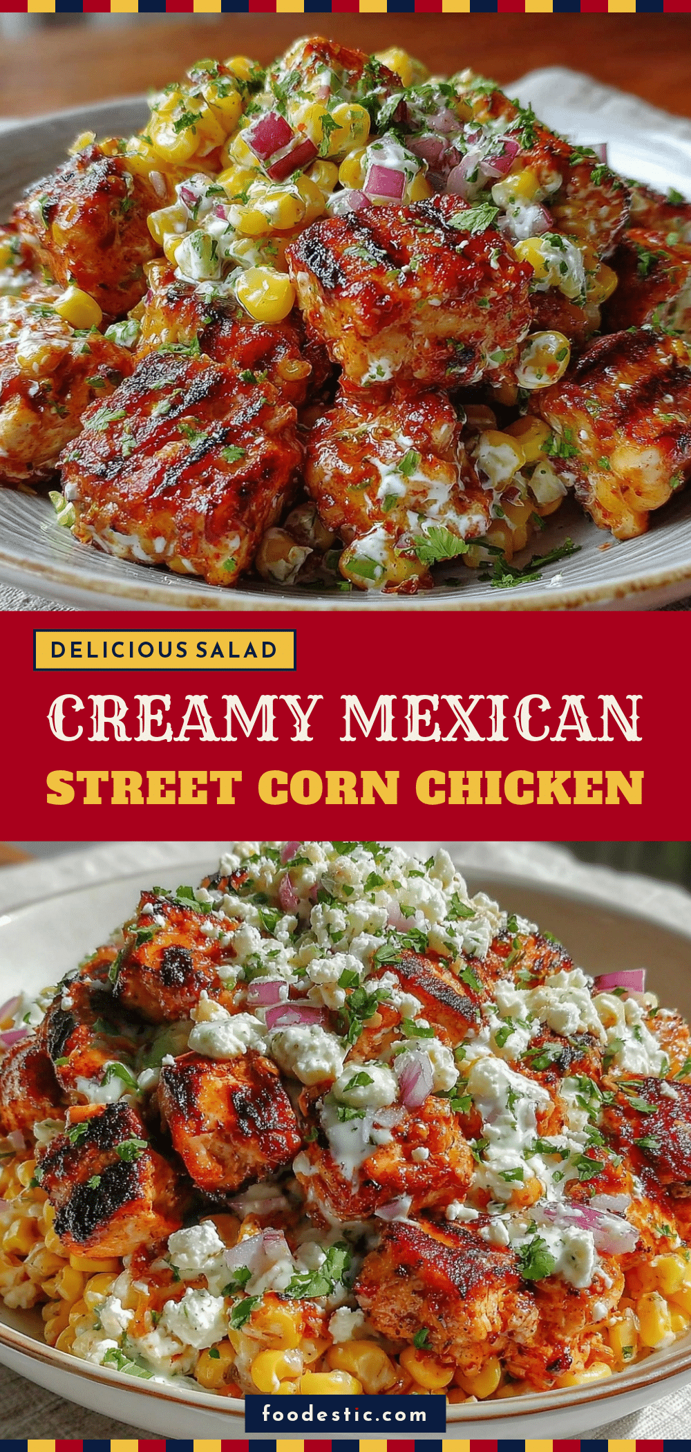 Mexican Street Corn Chicken Salad recipe