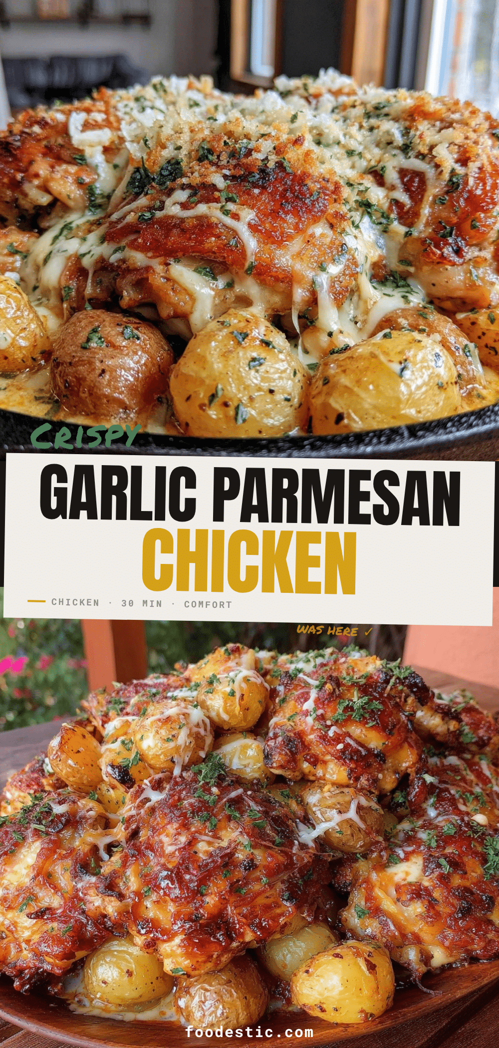 one-skillet garlic parmesan chicken recipe
