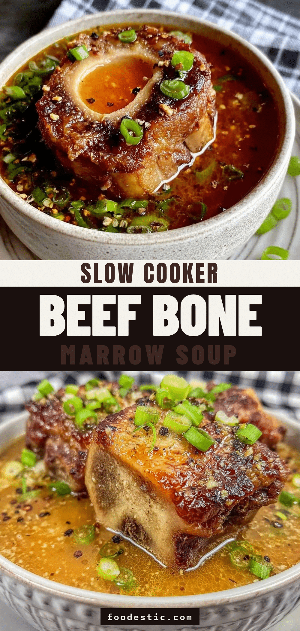 slow cooker beef bone marrow soup recipe