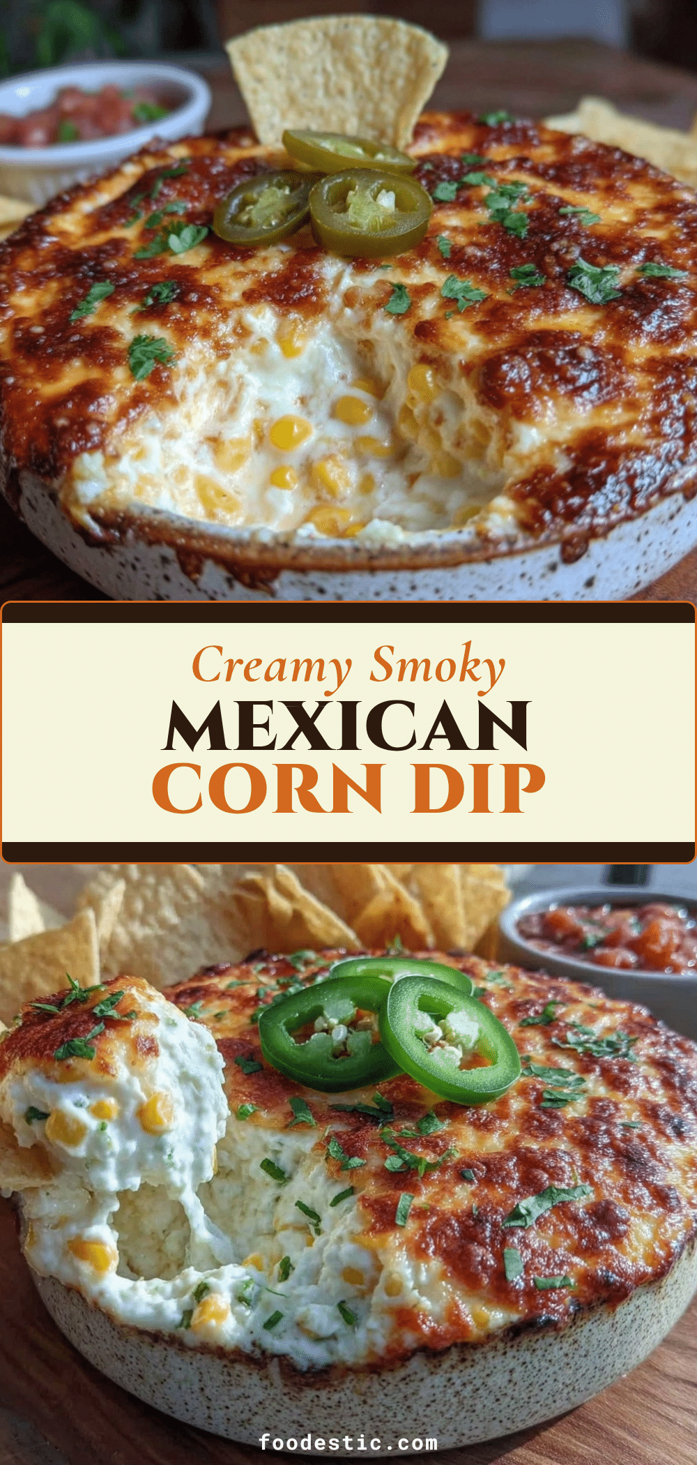 smoky Mexican corn dip recipe