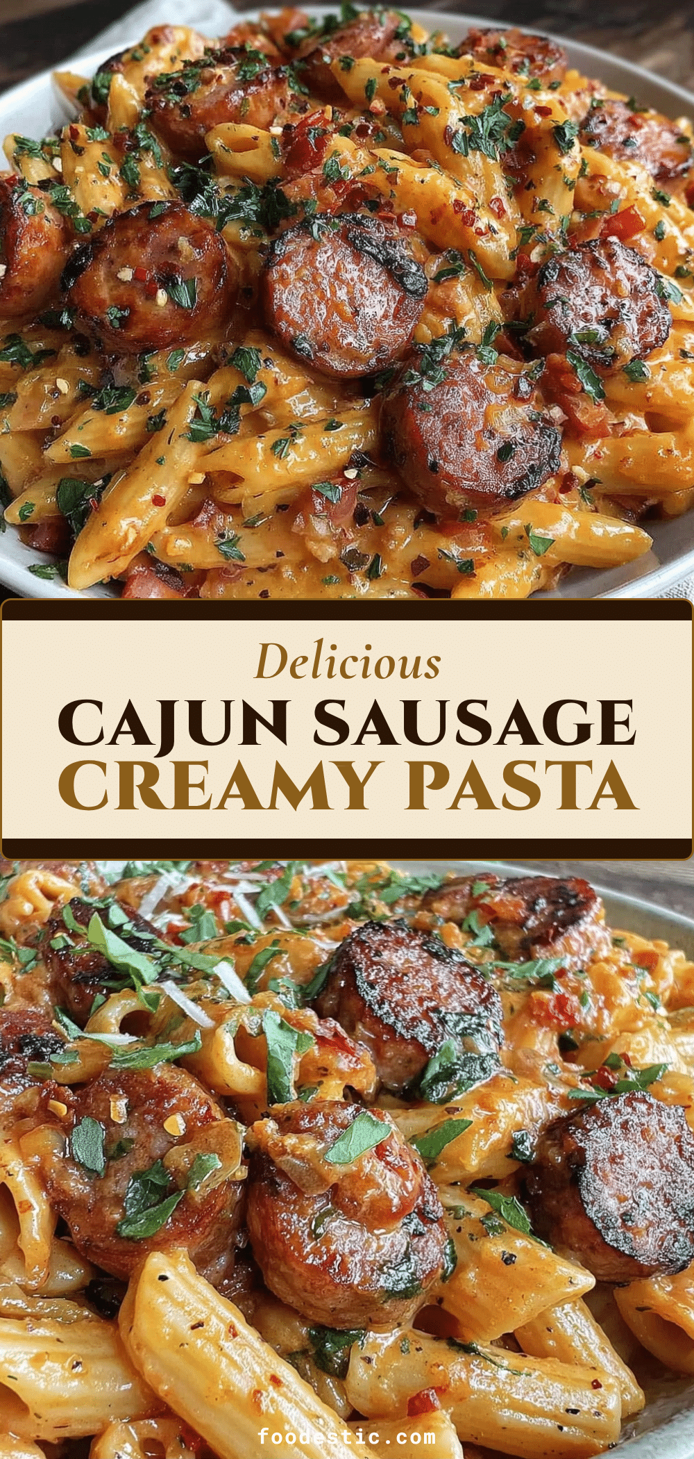 Spicy Cajun Sausage Pasta recipe