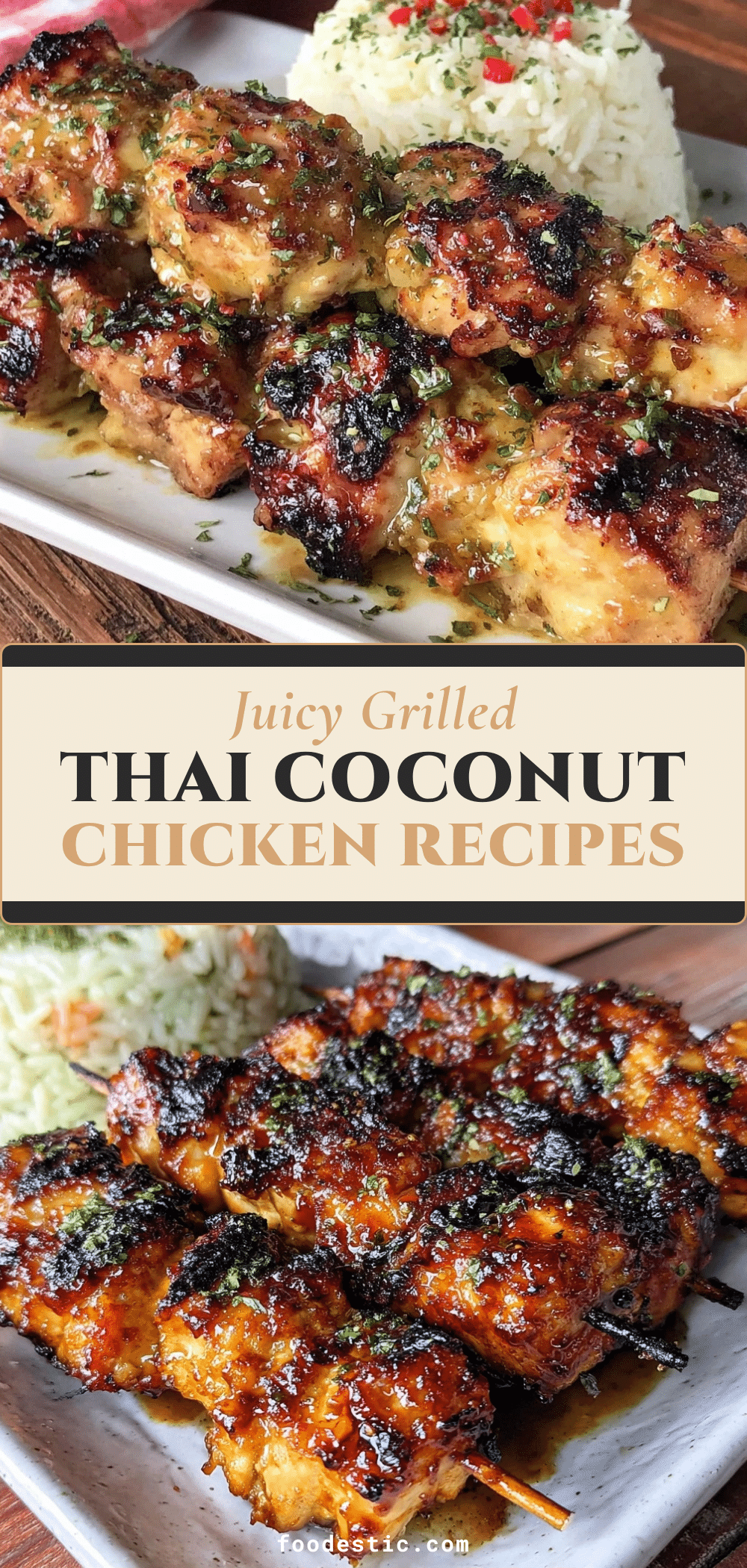 Thai Coconut Chicken Skewers recipe