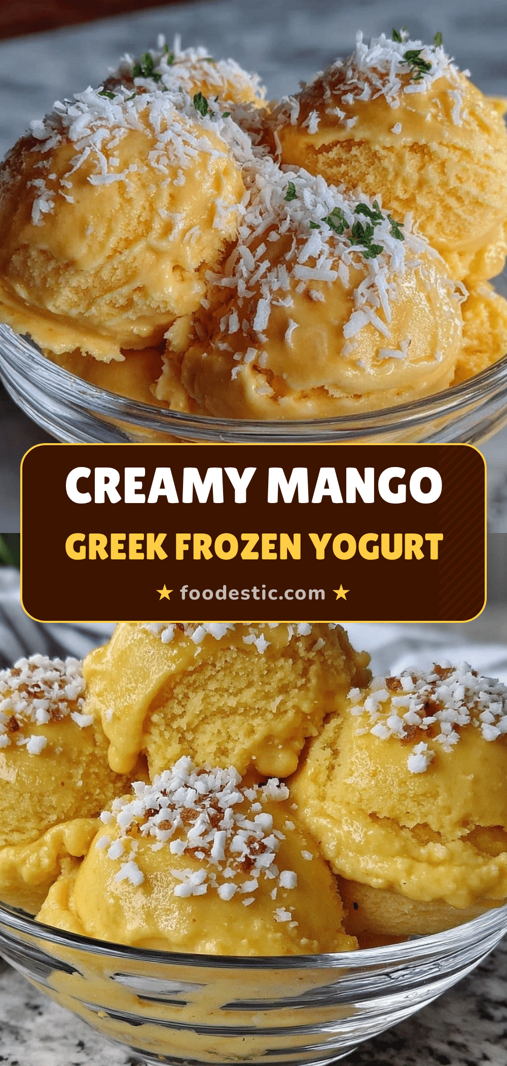 2 ingredient mango frozen yogurt recipe