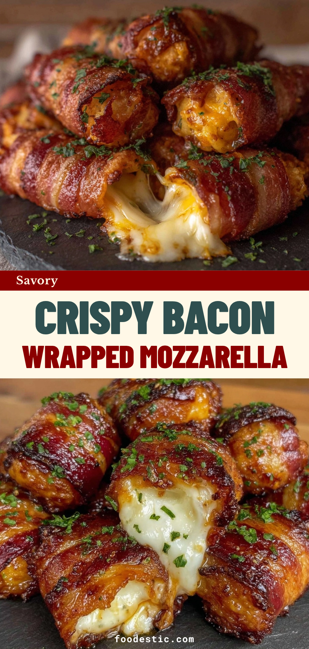 bacon wrapped mozzarella sticks recipe