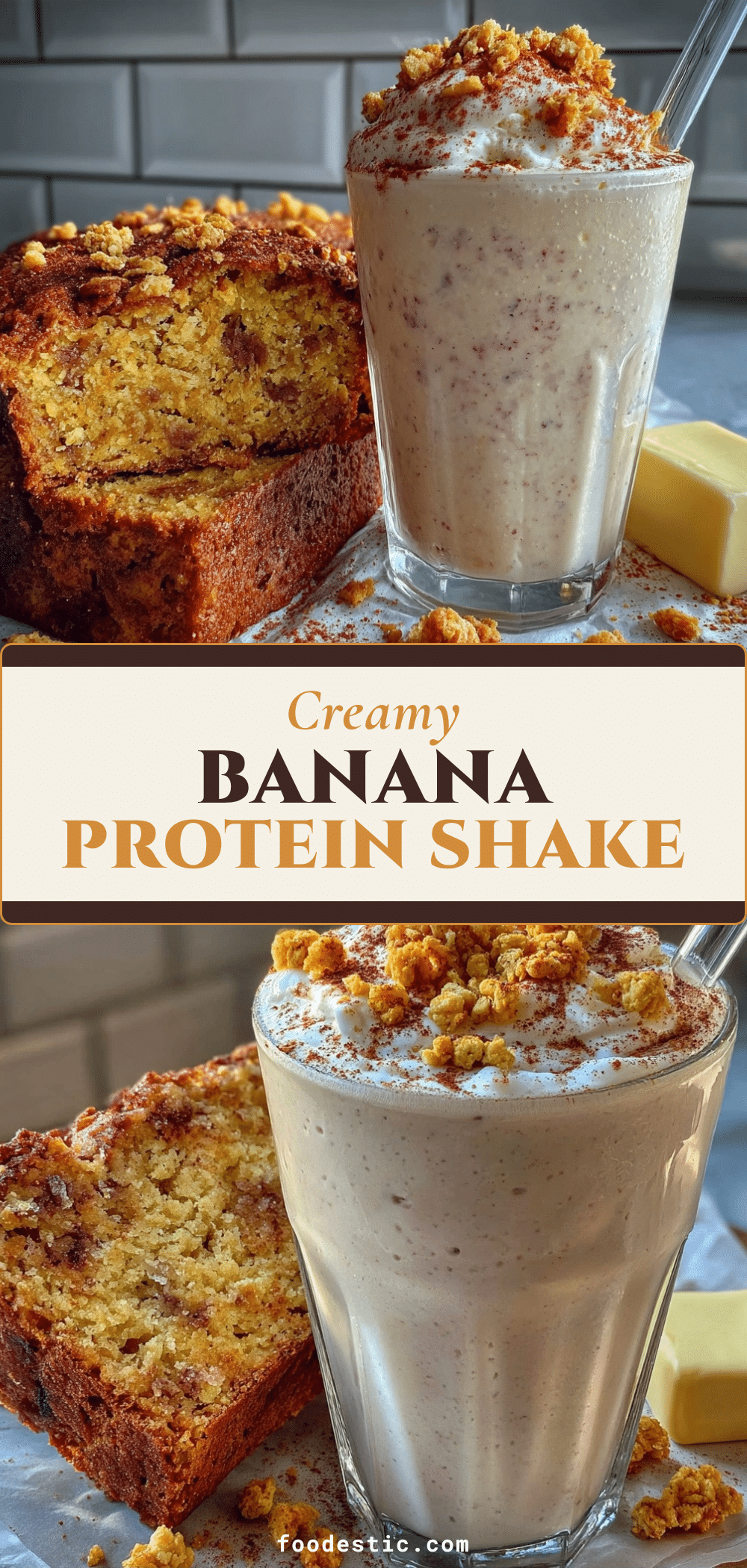 banana bread protein shake recipe