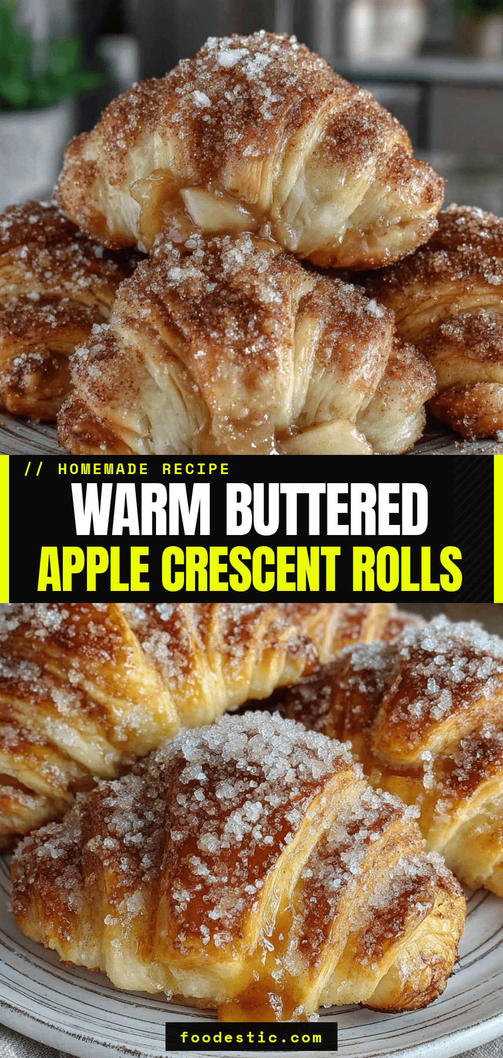 Buttery Apple Crescent Rolls recipe