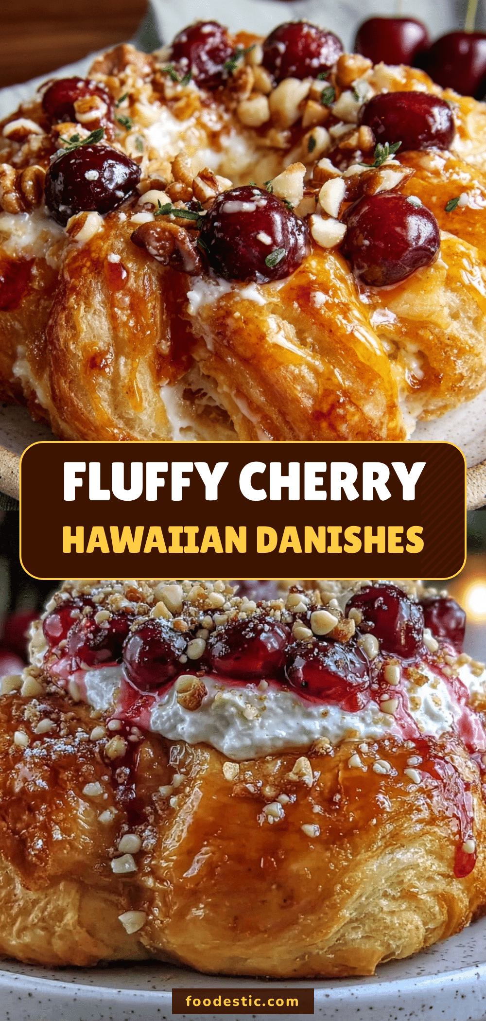 Cherry Hawaiian Danishes recipe