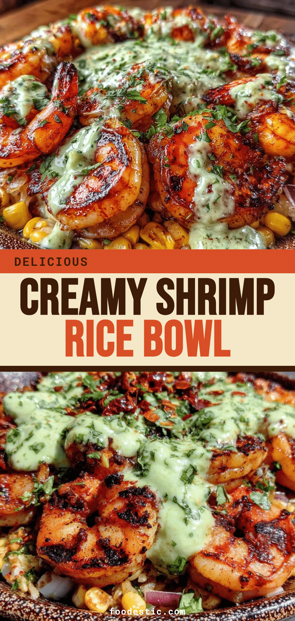 creamy shrimp rice bowl recipe