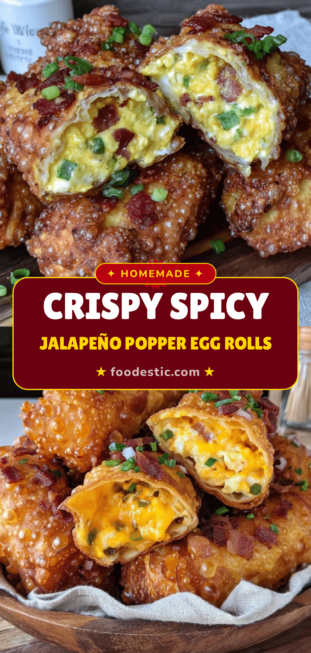 Crispy Jalapeño Popper Egg Rolls recipe