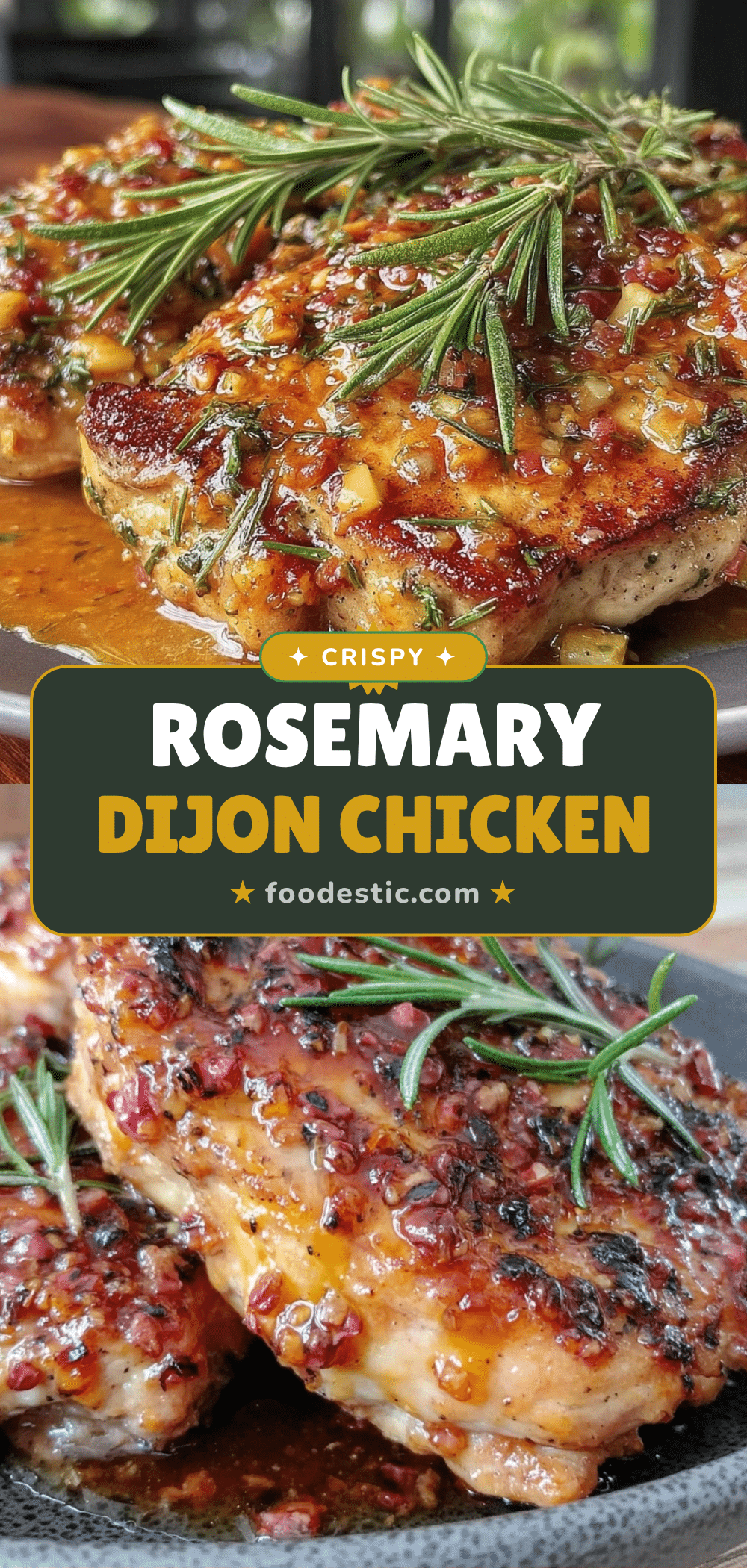 Crispy Rosemary Chicken Dijon recipe