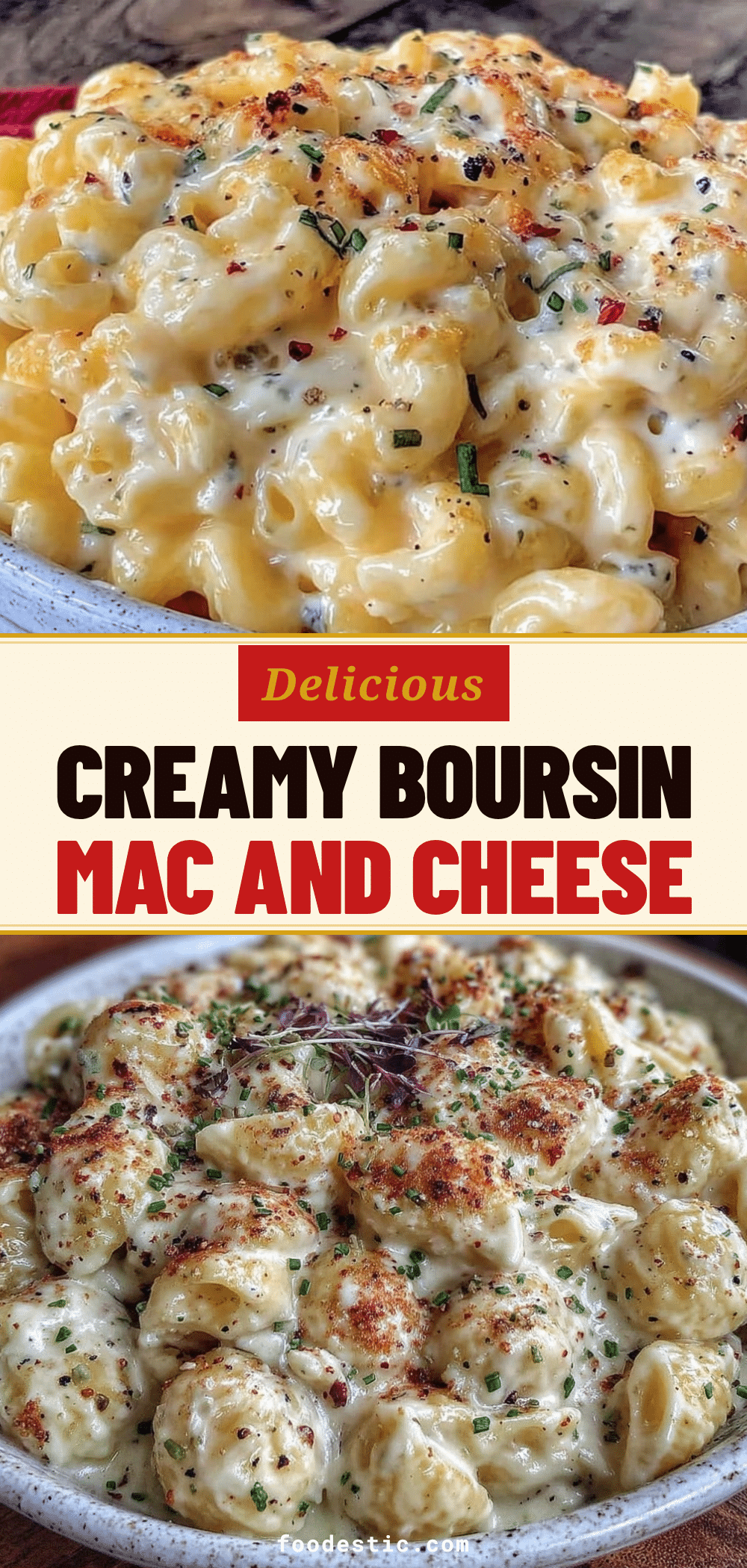 Easy Boursin Mac And Cheese recipe