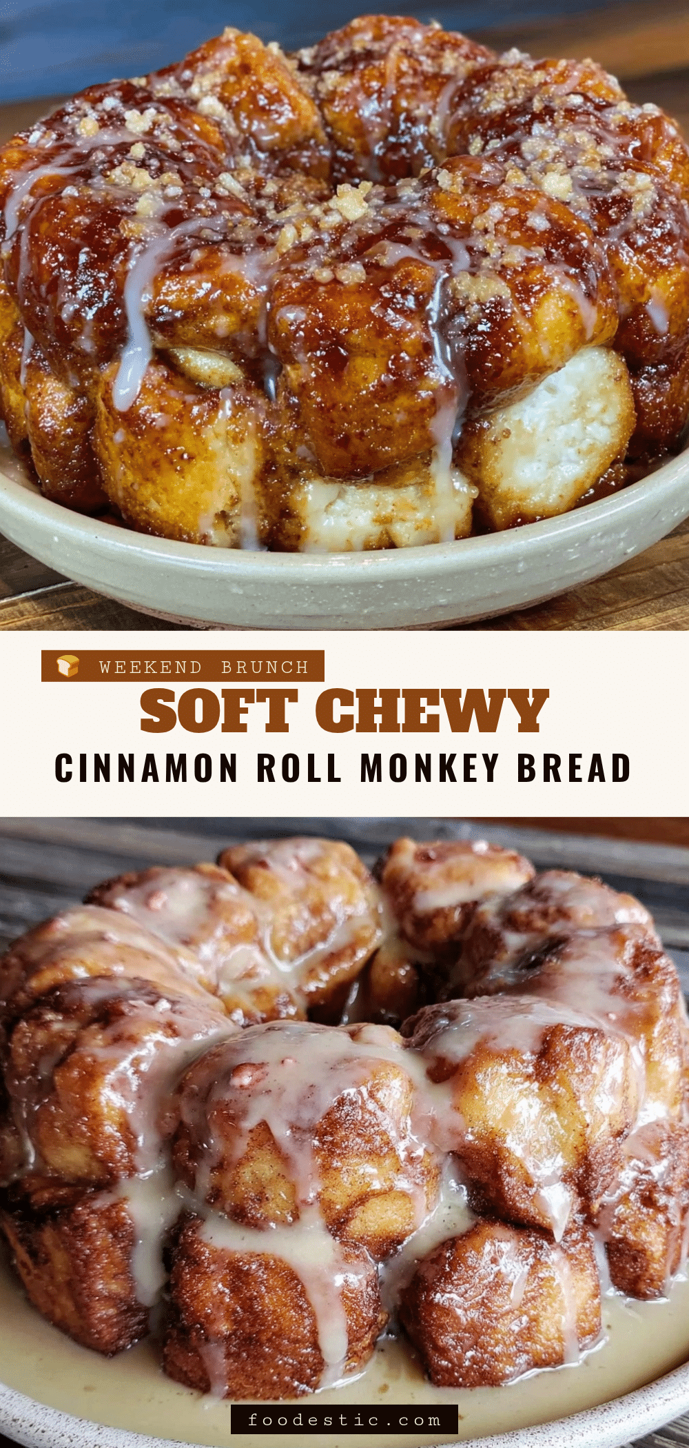 easy cinnamon roll monkey bread bake recipe