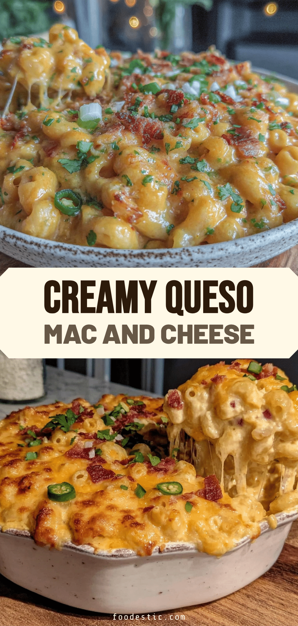 hearty queso mac and cheese recipe