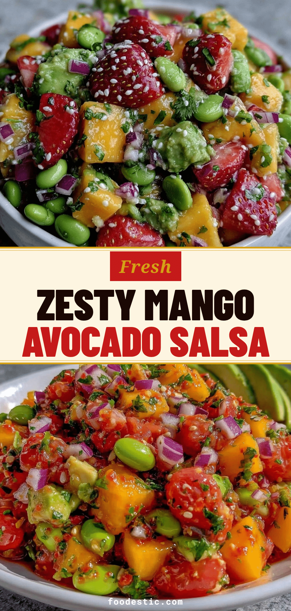 Mango Strawberry Avocado Salsa recipe