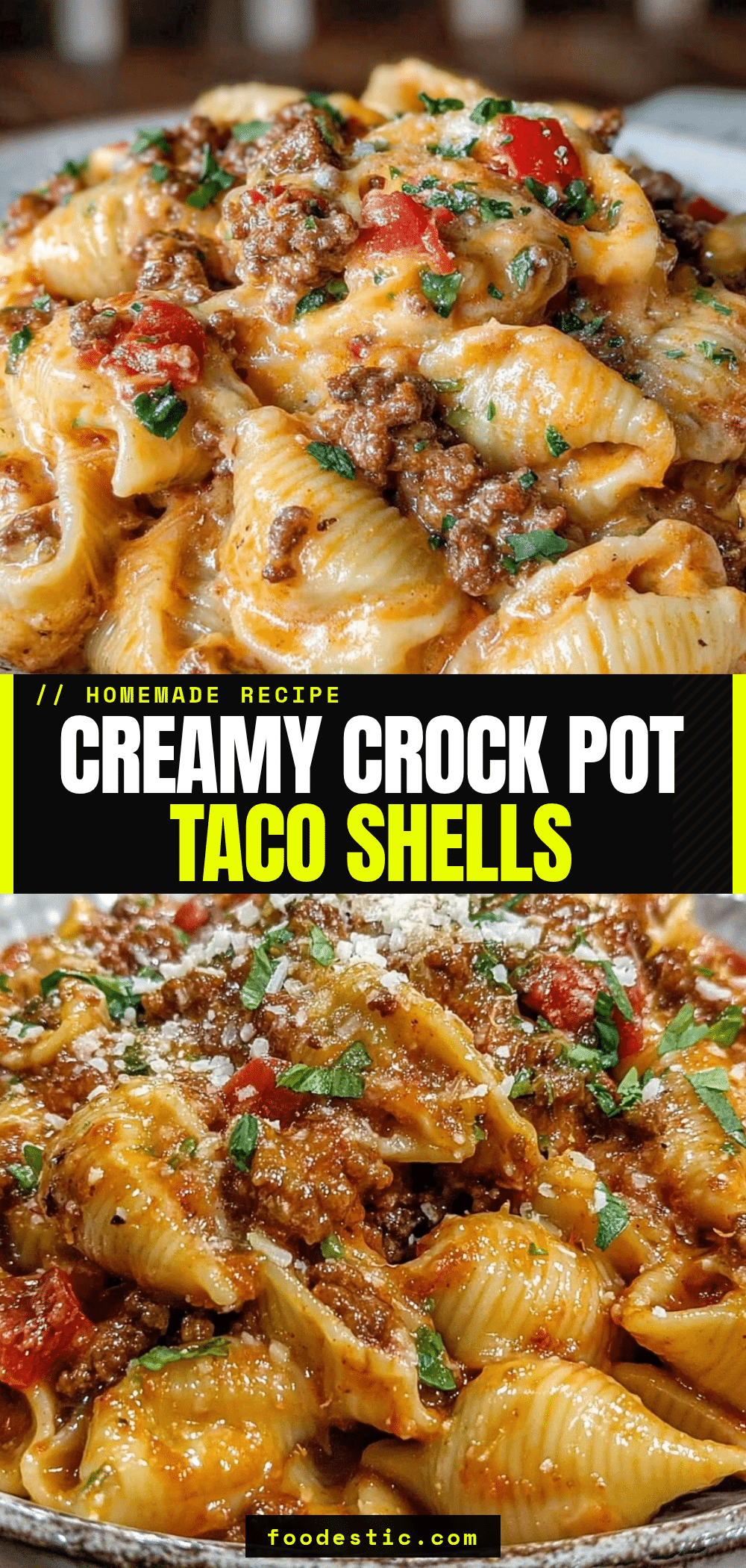 slow cooker taco shells and cheese recipe