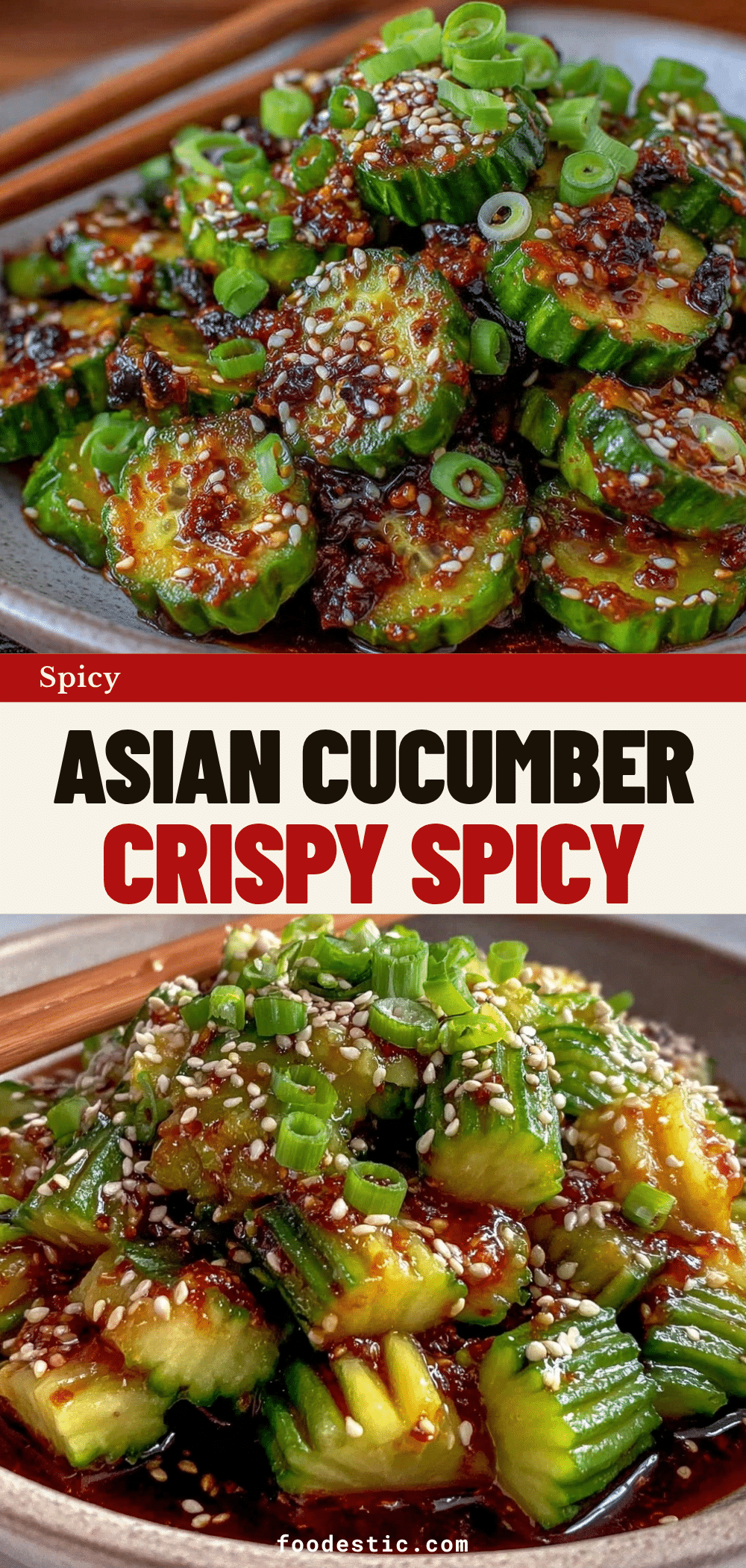 spicy Asian cucumber salad recipe